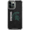 Michigan State University Bold Spartans Logo iPhone 15 Pro Max Clear Case